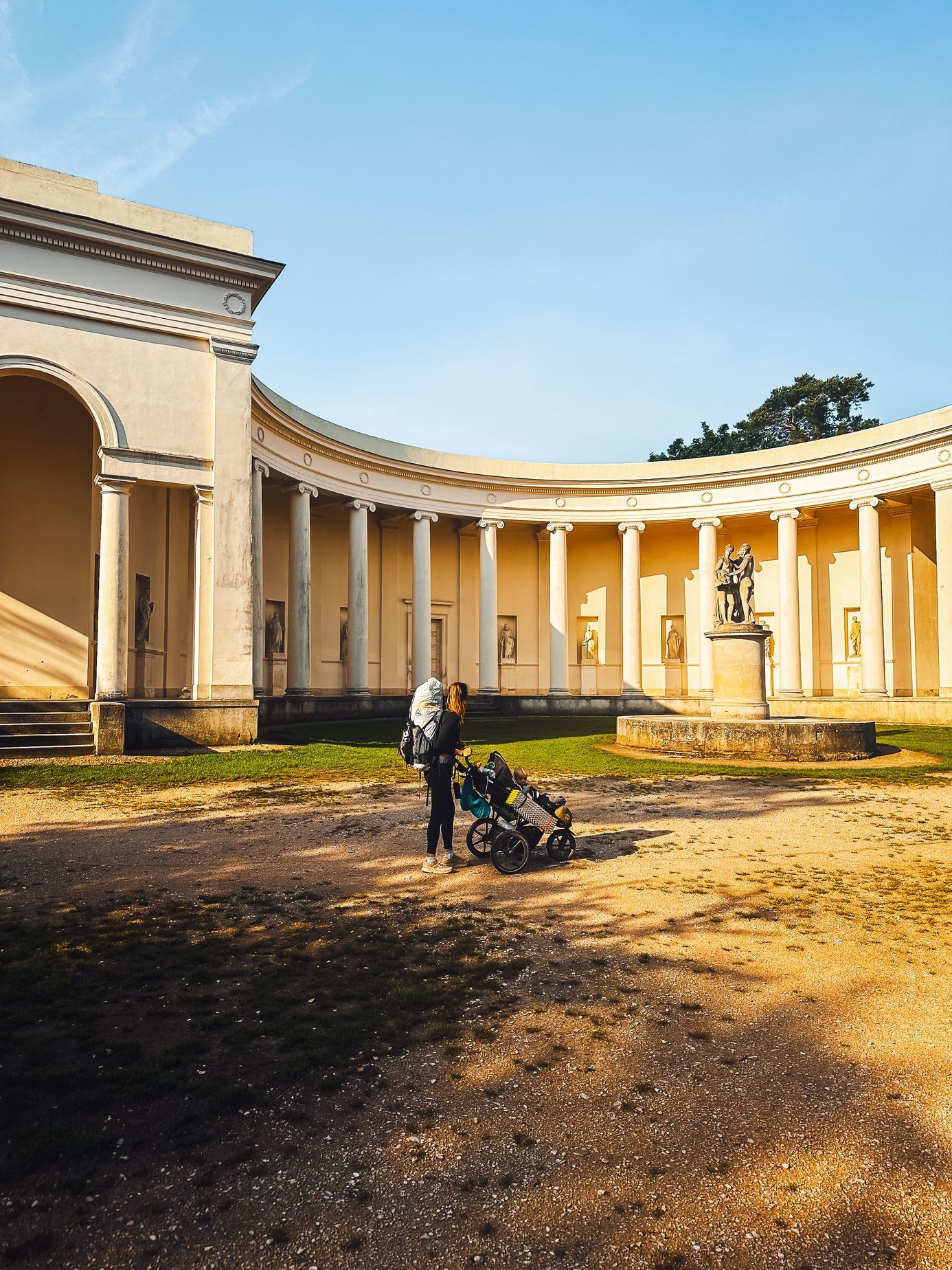 Hanka šla část Stezky Českem s malým synem v kočárku