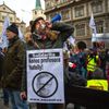 Stávka odborů, protest, demonstrace, pochod