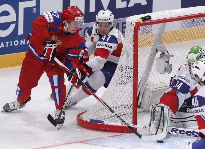 MS v hokeji 2012: Rusko - Norsko (Kuzněcov, Bonsaksen, Volden)