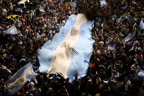 Mistry světa vítaly v Argentině davy fanoušků, prezident vyhlásil státní svátek