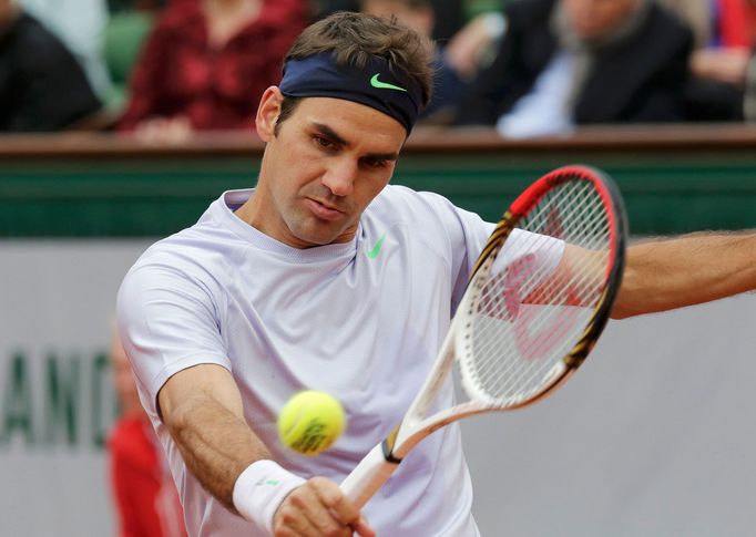 Švýcarský tenista Roger Federer na French Open 2013