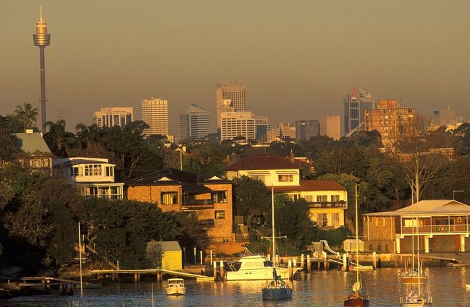 Smog v Sydney. Austrálie