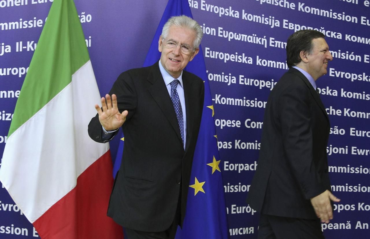 Monti s Barrosem v Bruselu