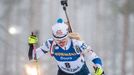 Eva Kristejn Puskarčíková ve sprintu SP v Kontiolahti