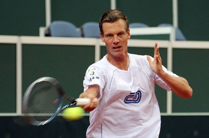 Tomáš Berdych během tréninku