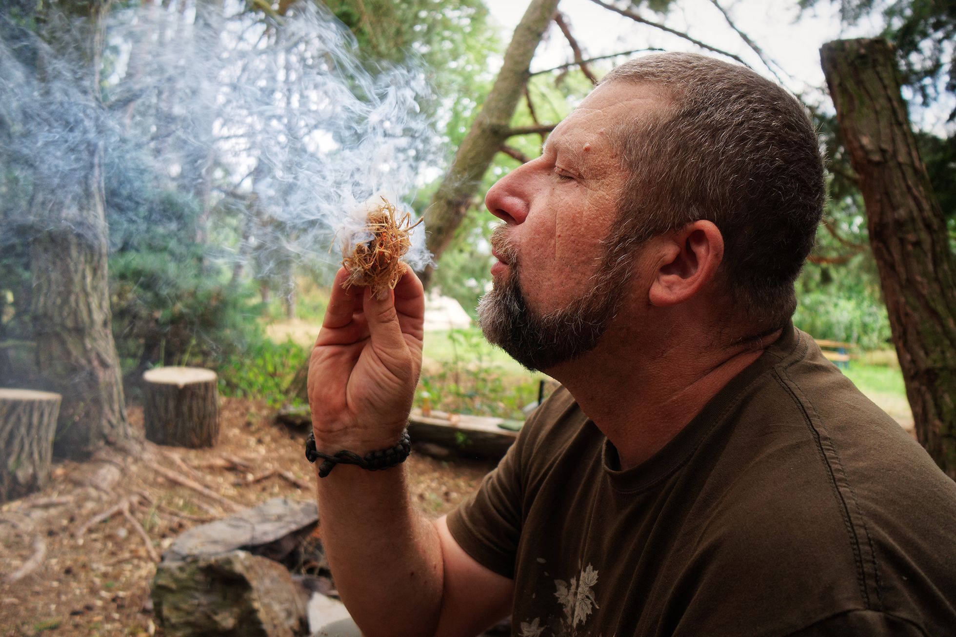 Bushcrafting, zálesáctví, pobyt v přírodě, les, bushcraft, Tomáš Krákora, kurz přežití