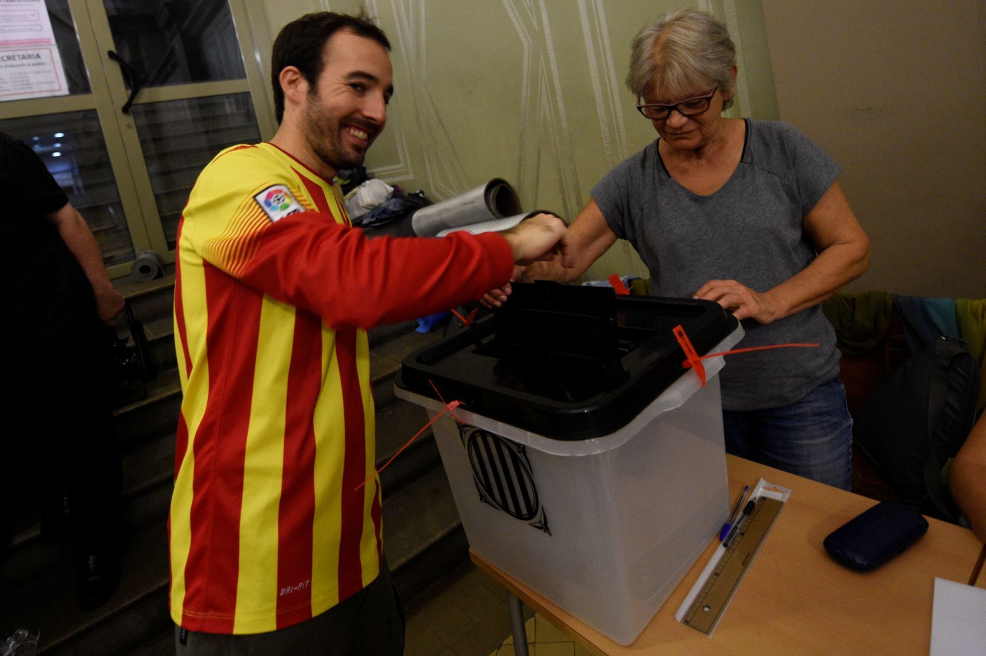 Španělsko Katalánsko Barcelona referendum