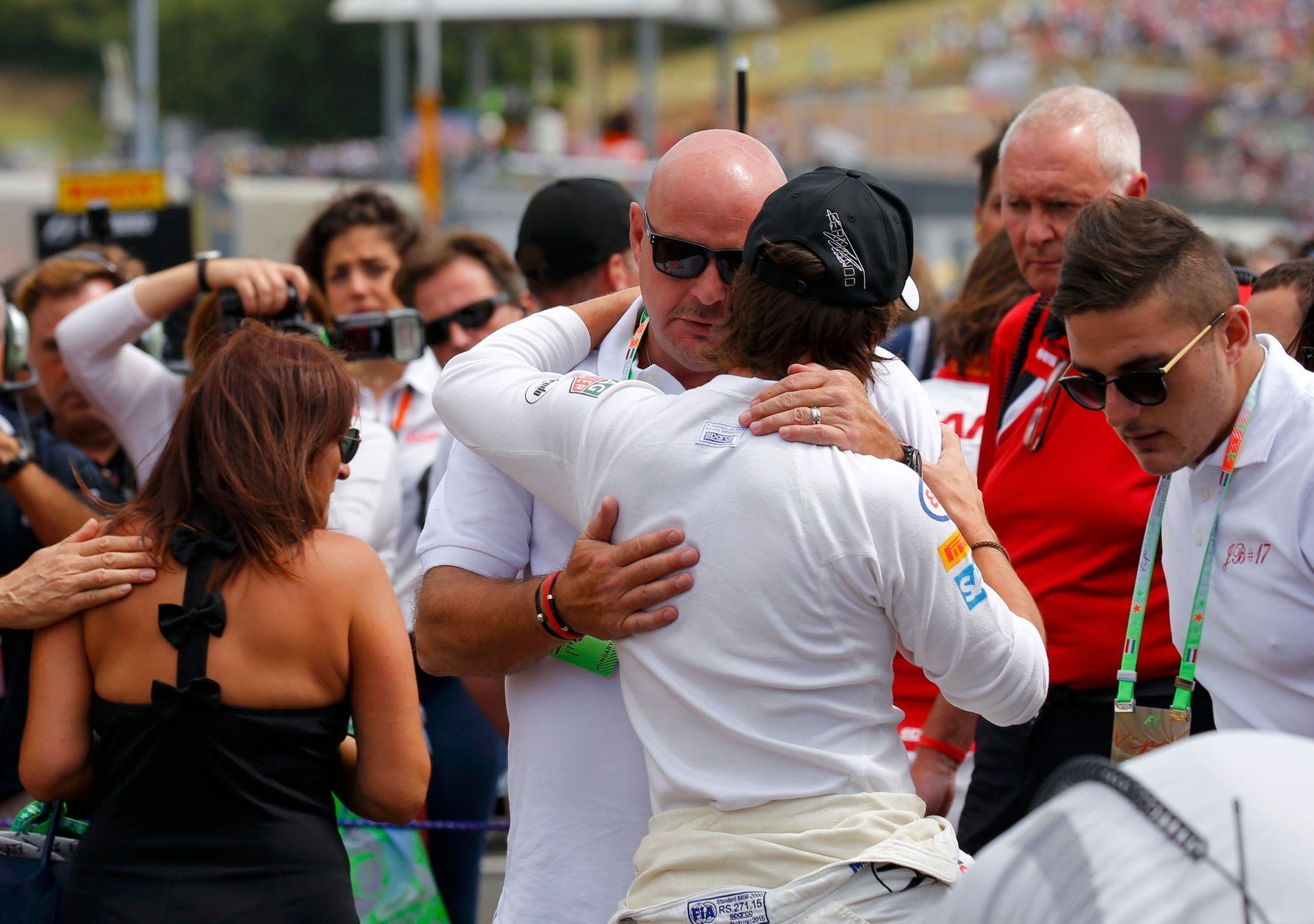 F1, VC Maďarska 2015: minuta ticha za Julese Bianchiho - otec Jules Bianchi