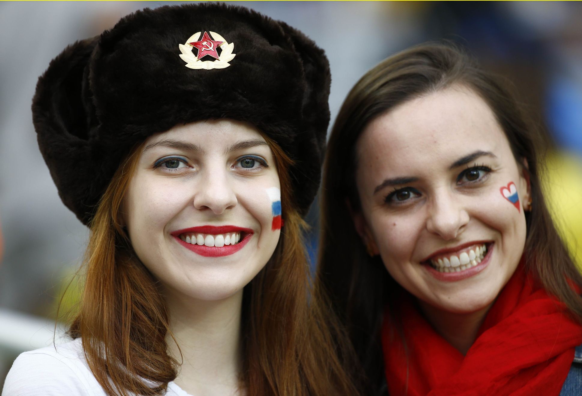 Ruské fanynky na MS ve fotbale 2014