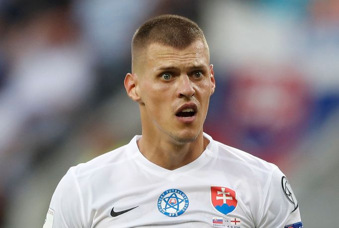 Martin Škrtel v kvalifikaci o MS 2018