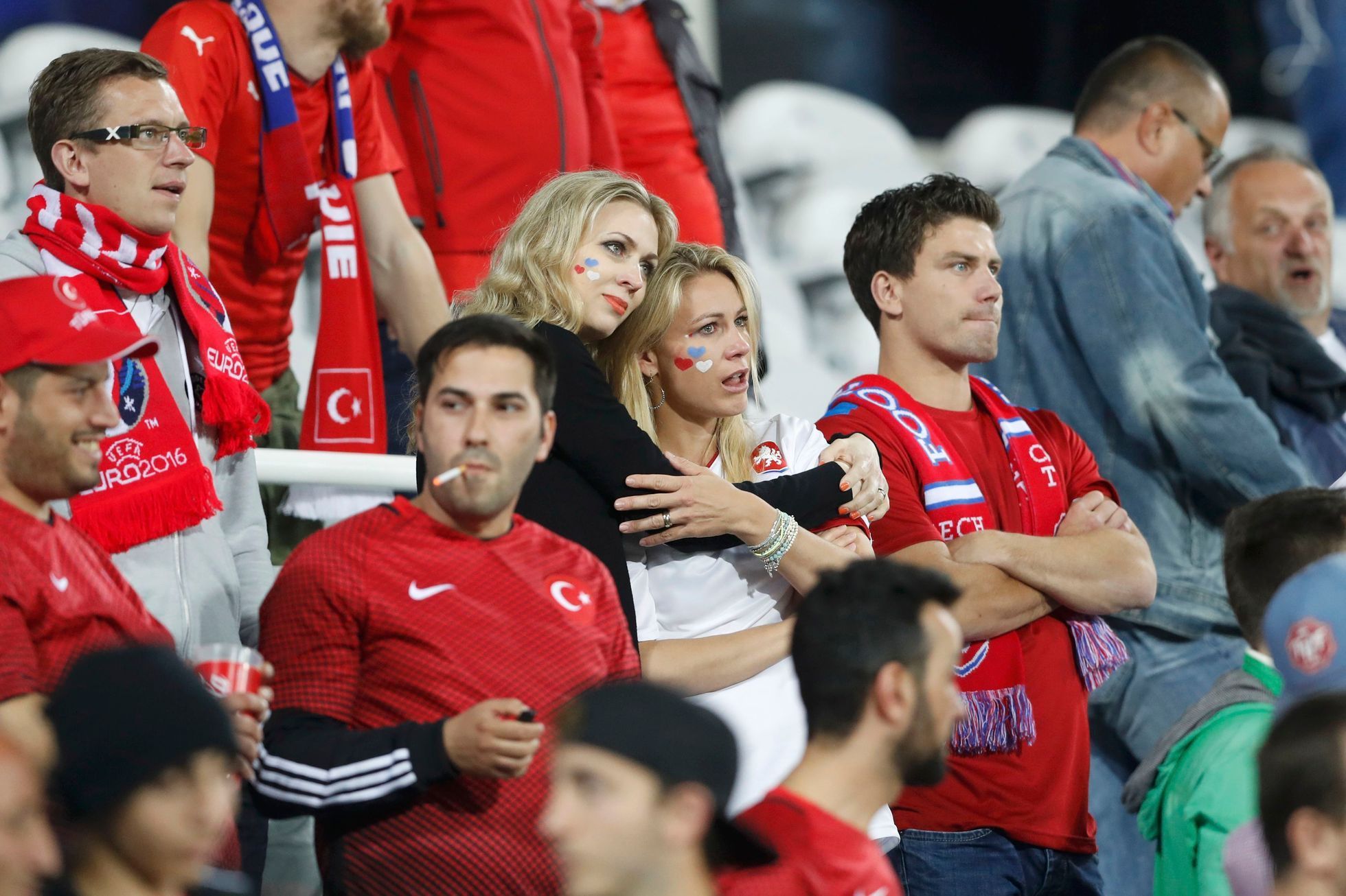 Euro 2016, Česko-Turecko: smutní fanoušci