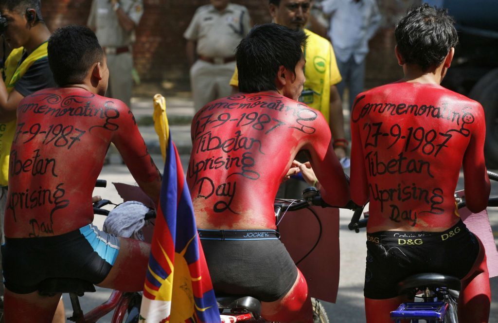 protesty indie tibet