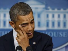 Rozrušený americký prezident Barack Obama litoval 