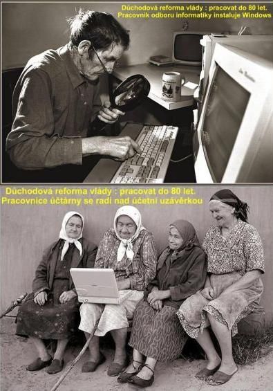 Ministr Drábek a důchodová reforma - vtipy