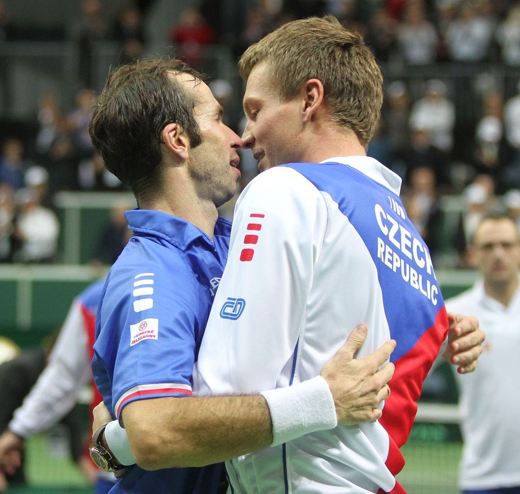 Čeští tenisté vyhráli Davis Cup 2012 (Štěpánek a Berdych)