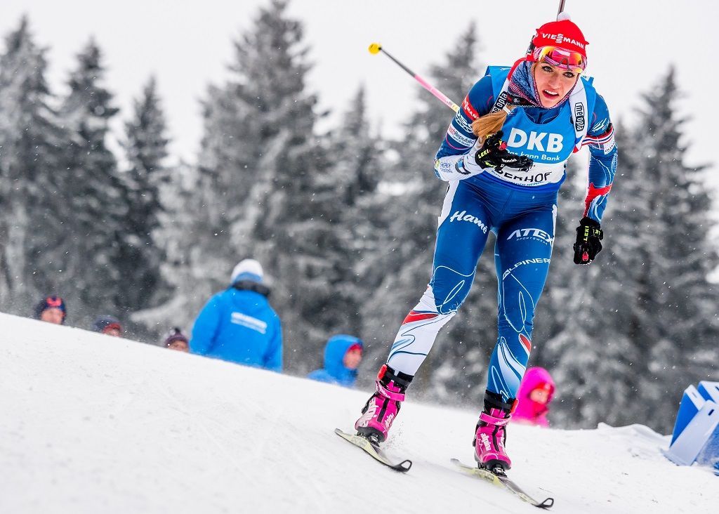 Biatlon, stíhací závod Oberhof (Gabriela Koukalová)