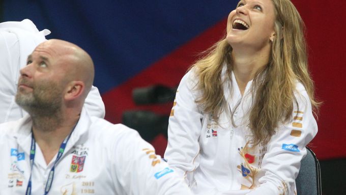Petra Kvitová (na obrázku) ani Lucie Šafářová neztratily v sobotu ani jeden set