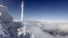 Nejvyšší německá hora Zugspitze je už dnes královstvím sněhu a ledu.