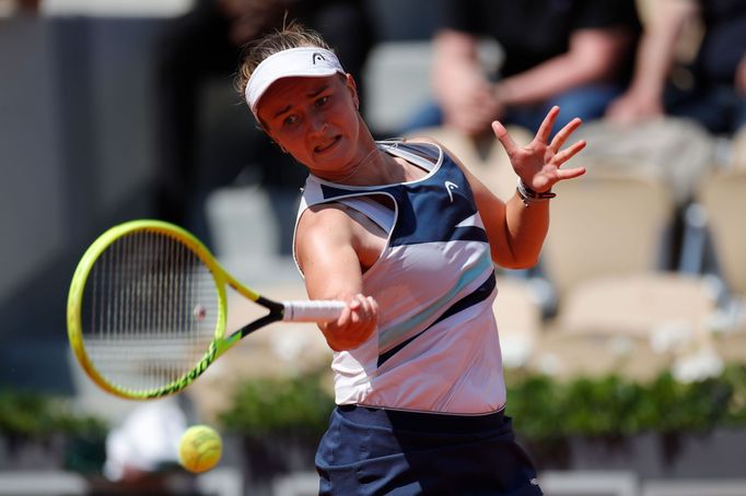 Barbora Krejčíková v osmifinále French Open 2021