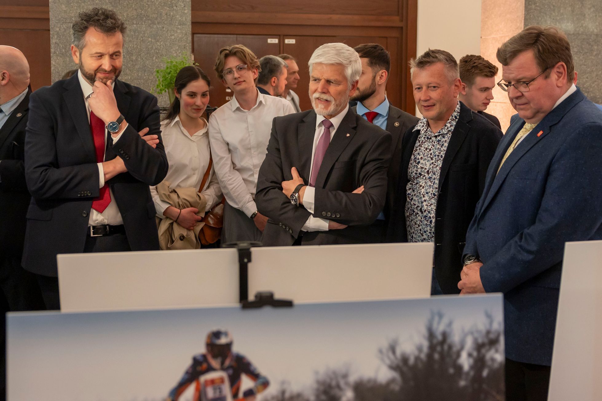 Prezident Petr Pavel, výstava fotek z Dakaru, NTM, vernisáž, Zlatý volant