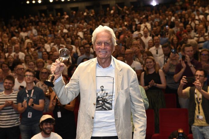 Michael Douglas v Karlových Varech.