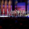Miss America contestants compete in the swimsuit component of the pageant at Boardwalk Hall, in Atlantic City, New Jersey