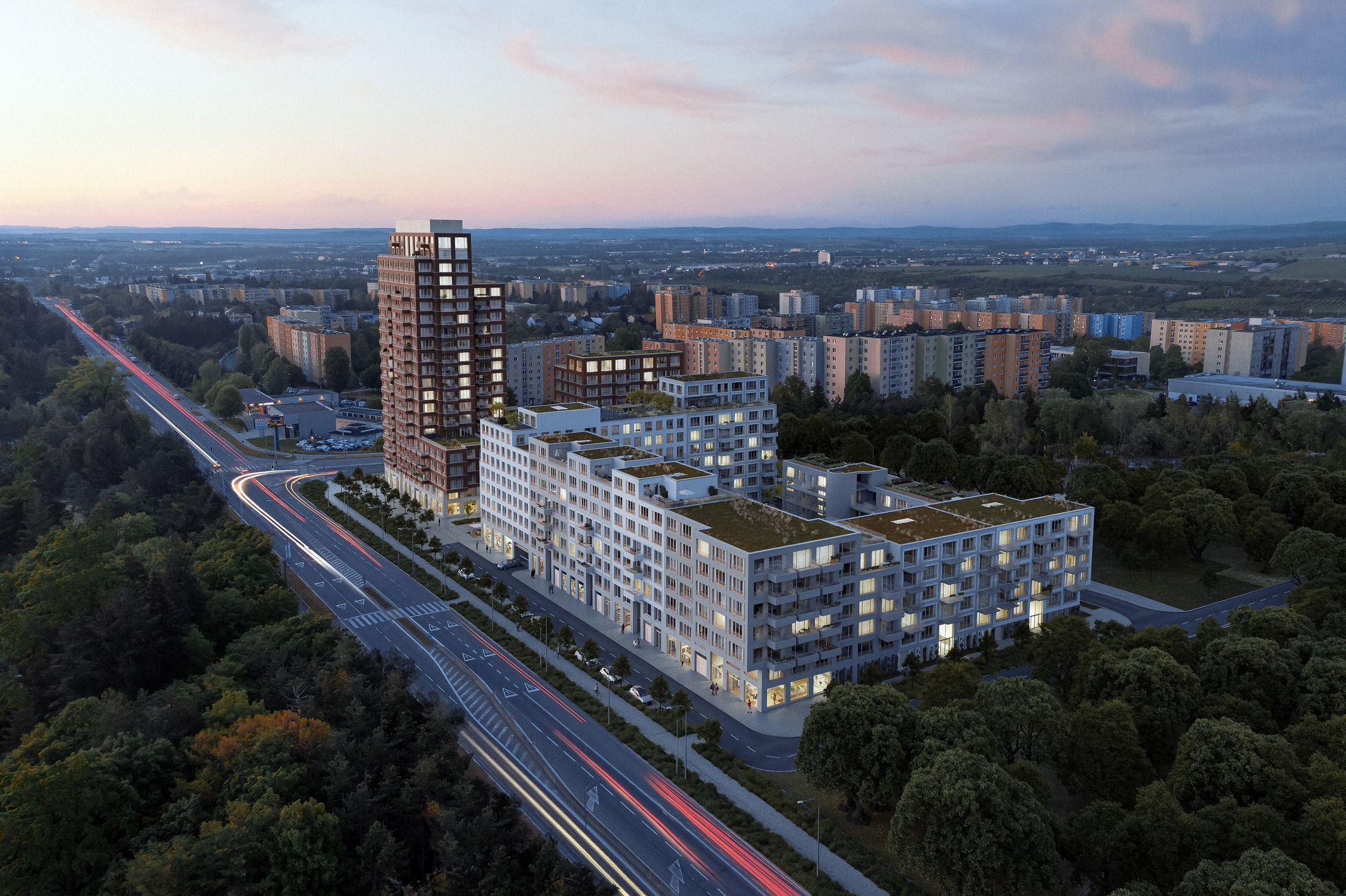 brixx, brno, komplex, byty, bydlení, práce