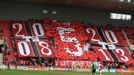 Fotbal, Gambrinus liga, Slavia - Jablonec: choreo Slavie