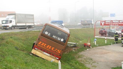 Nehoda autobusu na Blansku