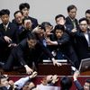 Bitka v jihokorejském parlamentu