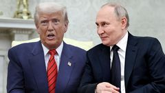koláž - Trump, Putin