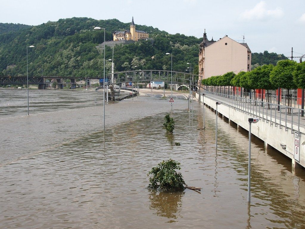 Povodeň červen 2013 - Ústí nad Labem 9. 6.