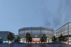 Horácký zimní stadion se bude skládat z celkem tří průchozích budov. Fasádu architekti navrhli transparentní, aby světla ozářila i okolní ulice.
