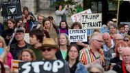 protest, Trump, Aberdeen