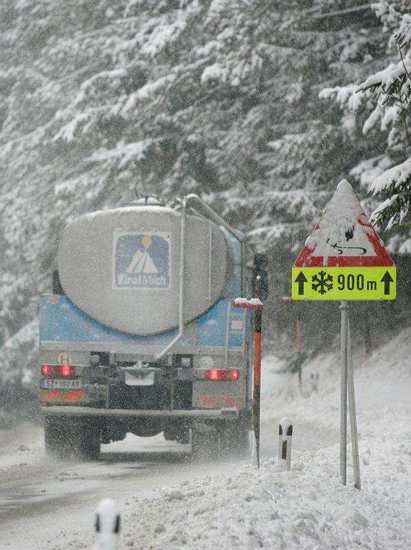 První sníh v Rakousku