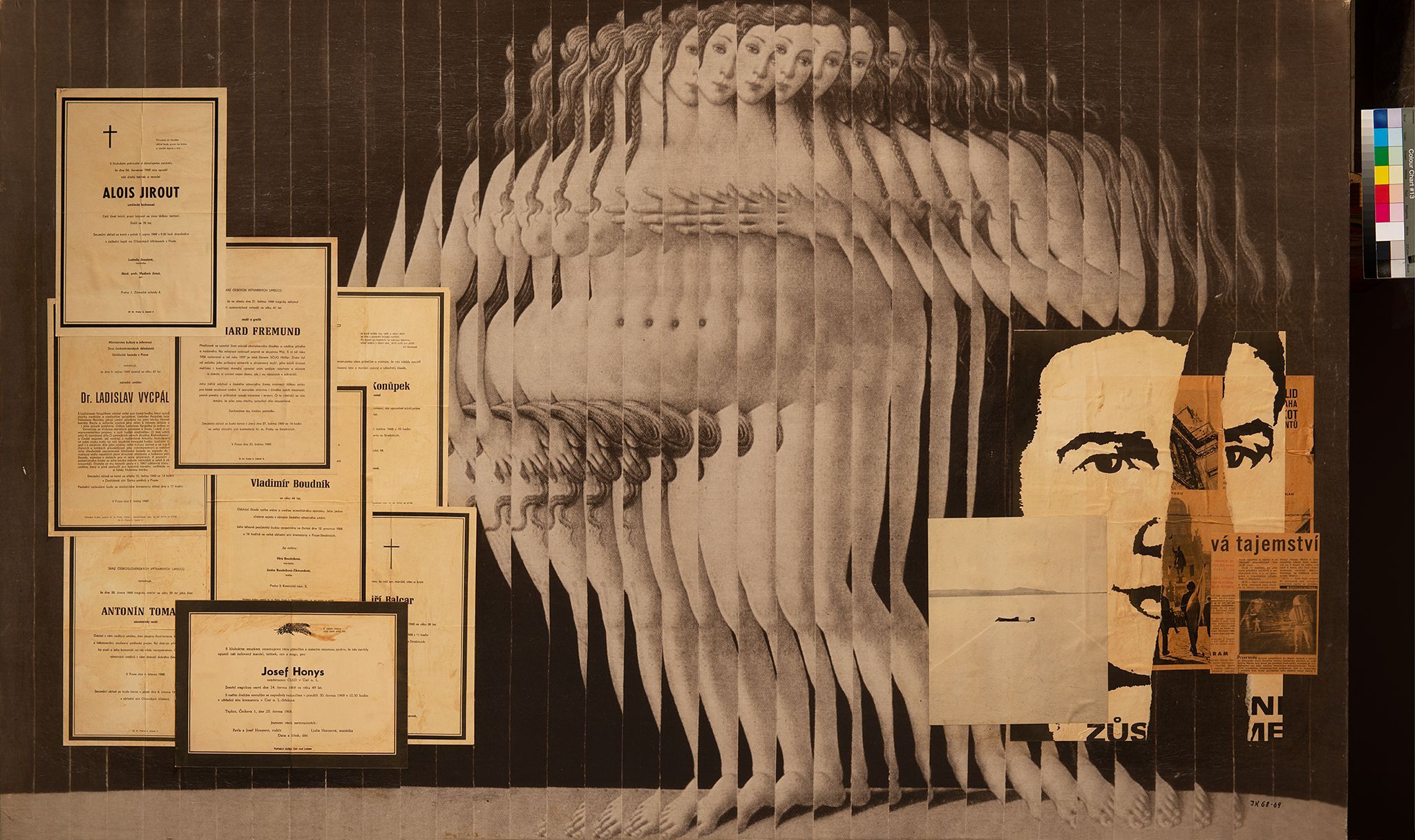 Jiří Kolář: Pocta Palachovi, 1969