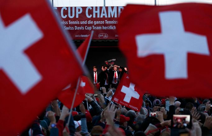 Švýcaři slaví vítězství v Davis Cupu