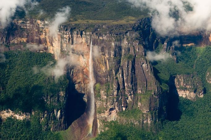 nejvyšší vodopád světa Salto Ángel, Venezuela