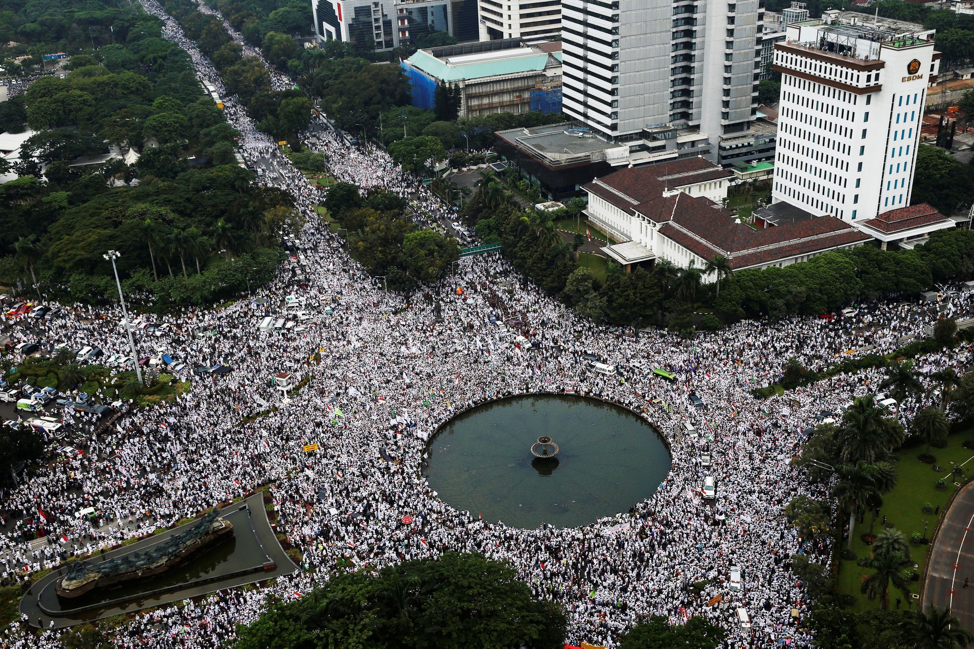 Protesty v Jakartě