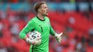 Jordan Pickford v zápase Česko - Anglie na ME 2020