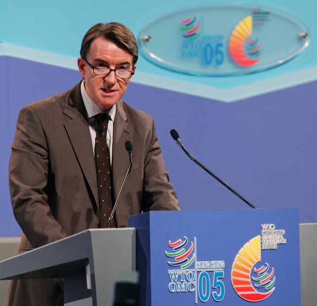 Zasedání WTO - Peter Mandelson