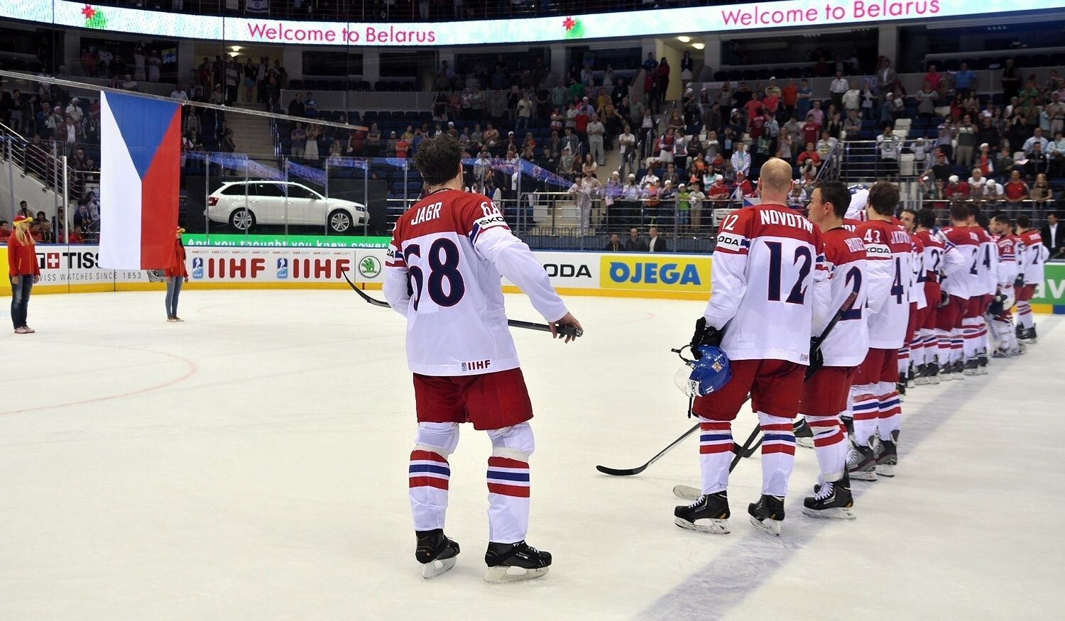 MS 2014, Česko - USA: radost Česka po zápase