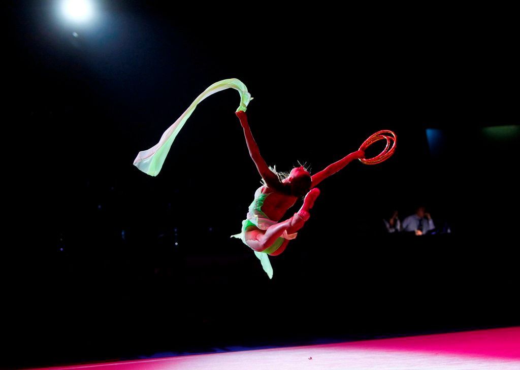 MS v moderní gymnastice Moskva - galapředstavení (Jevgenija Kanajevová)