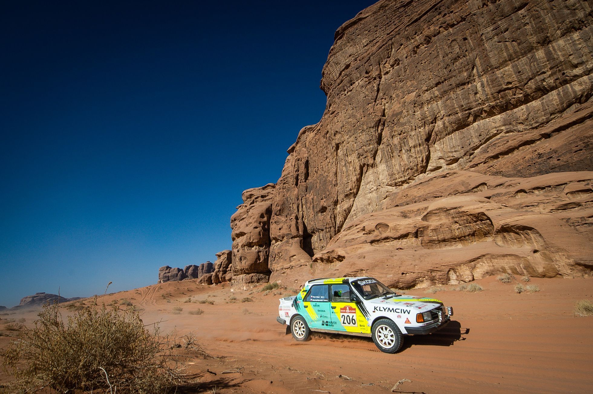 Ondřej Klymčiw (Škoda) v 9. etapě Rallye Dakar 2021