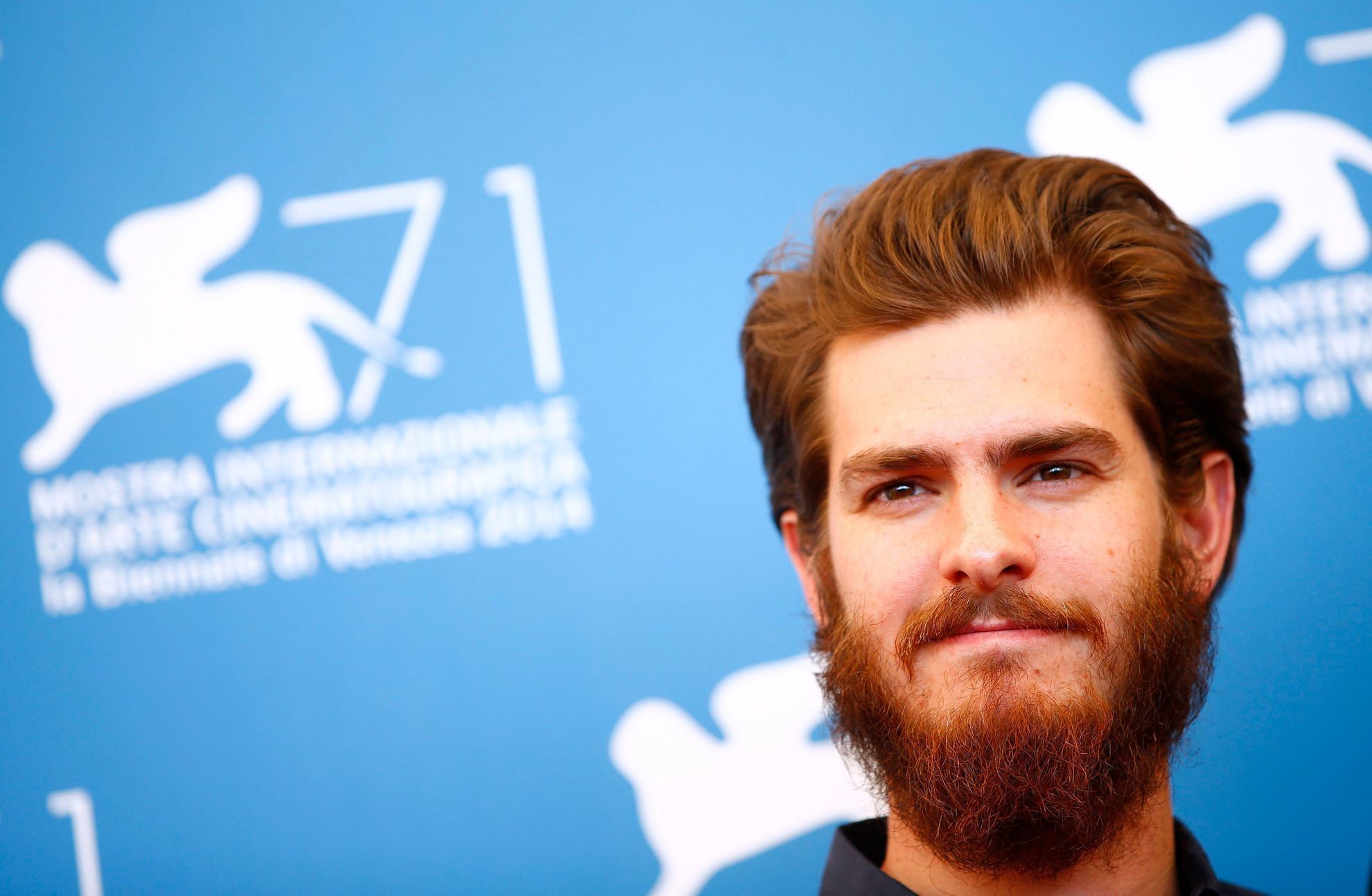 Actor Andrew Garfield poses during the photo call for the movie &quot;99 Homes&quot; at the 71st Venice Film Festival
