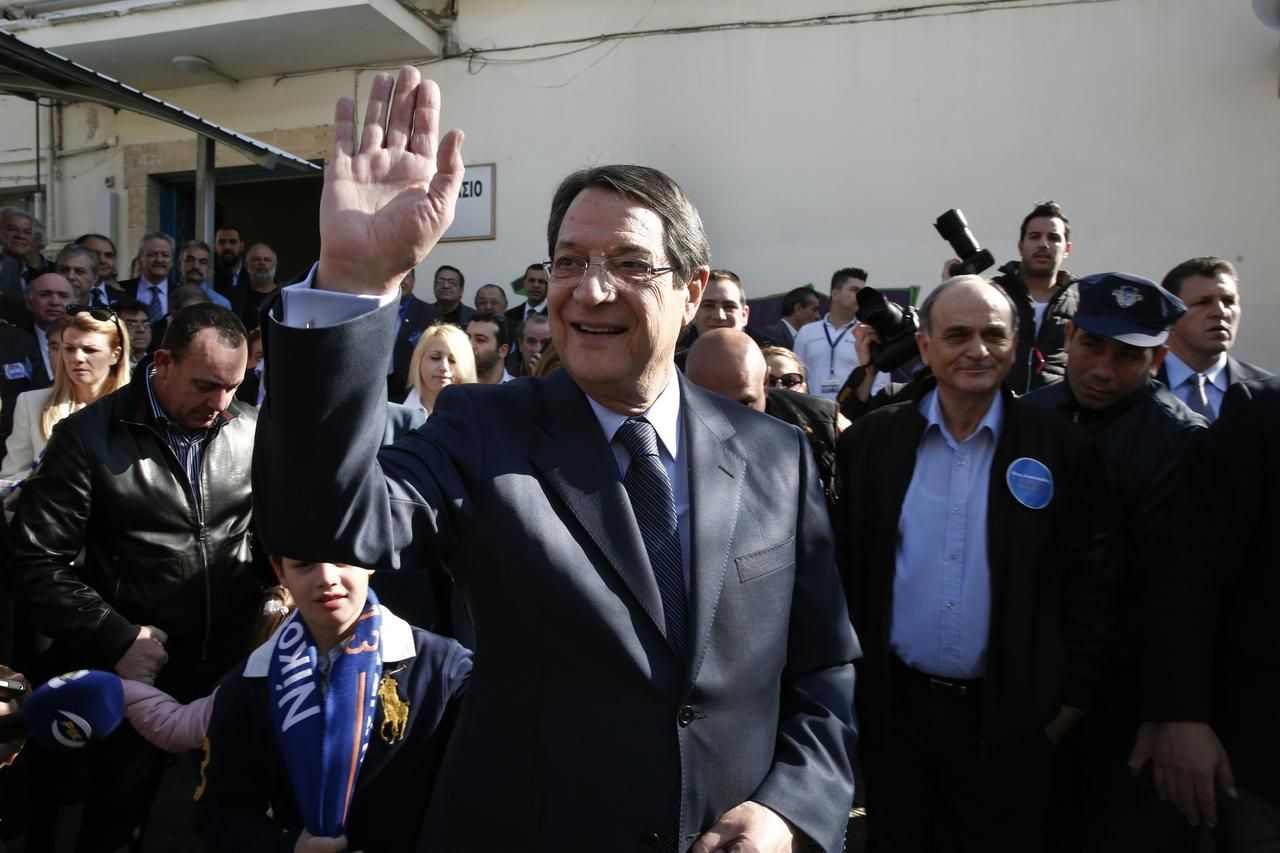 Kyperský opoziční konzervativní lídr Nikos Anastasiadis