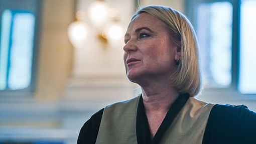 Ministryně obrany Jana Černochová (ODS) na návštěvě státního podniku Vojenský výzkumný ústav v Brně, 20. června 2025.