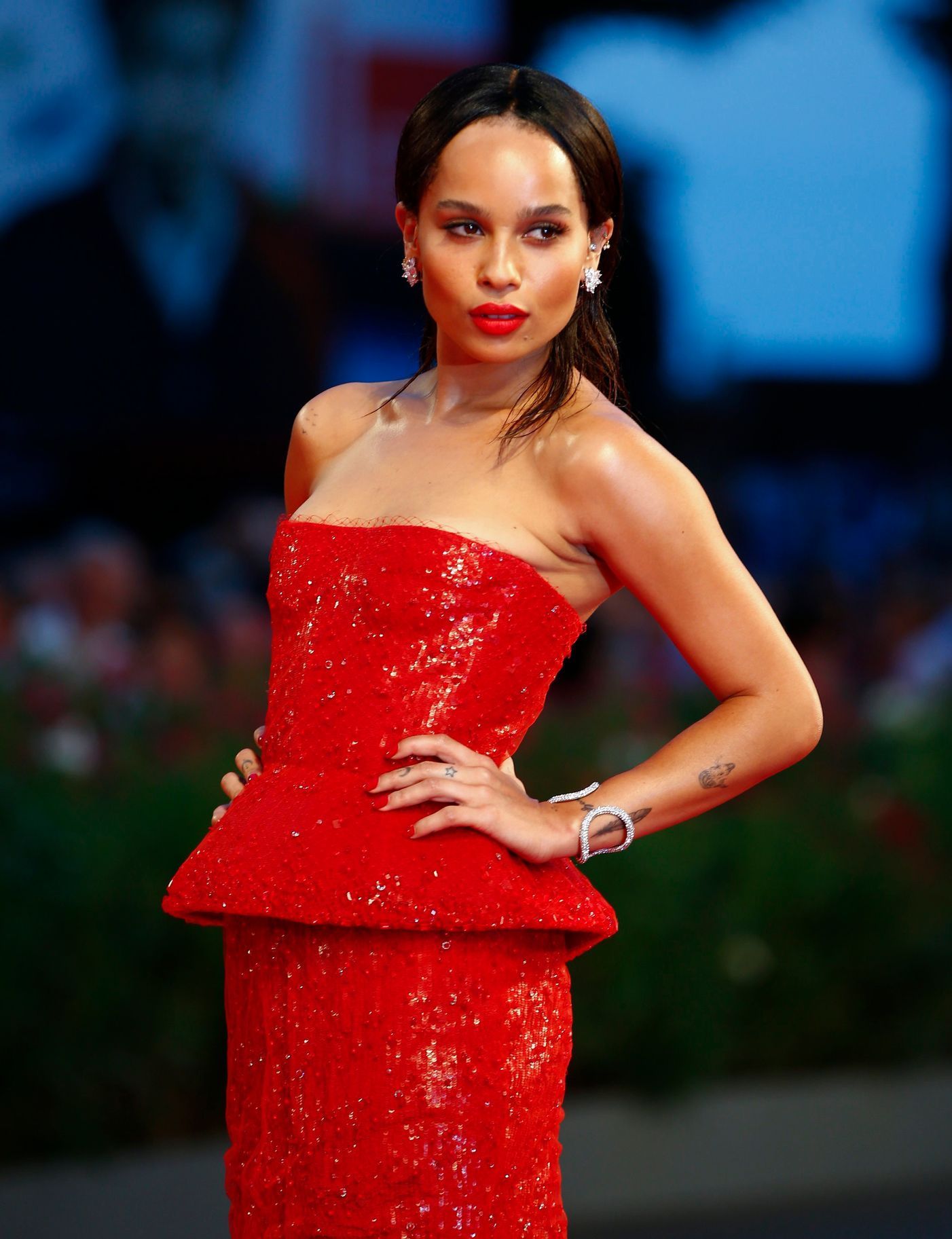 Zoe Kravitz attends the red carpet for &quot;Good Kill&quot; at the Venice Film Festival