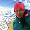 Klára Kolouchová při výstupu na K2