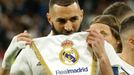 Karim Benzema, kapitán Realu Madrid, před úvodním utkáním čtvrtfinále Ligy mistrů 2022/2023 proti Chelsea